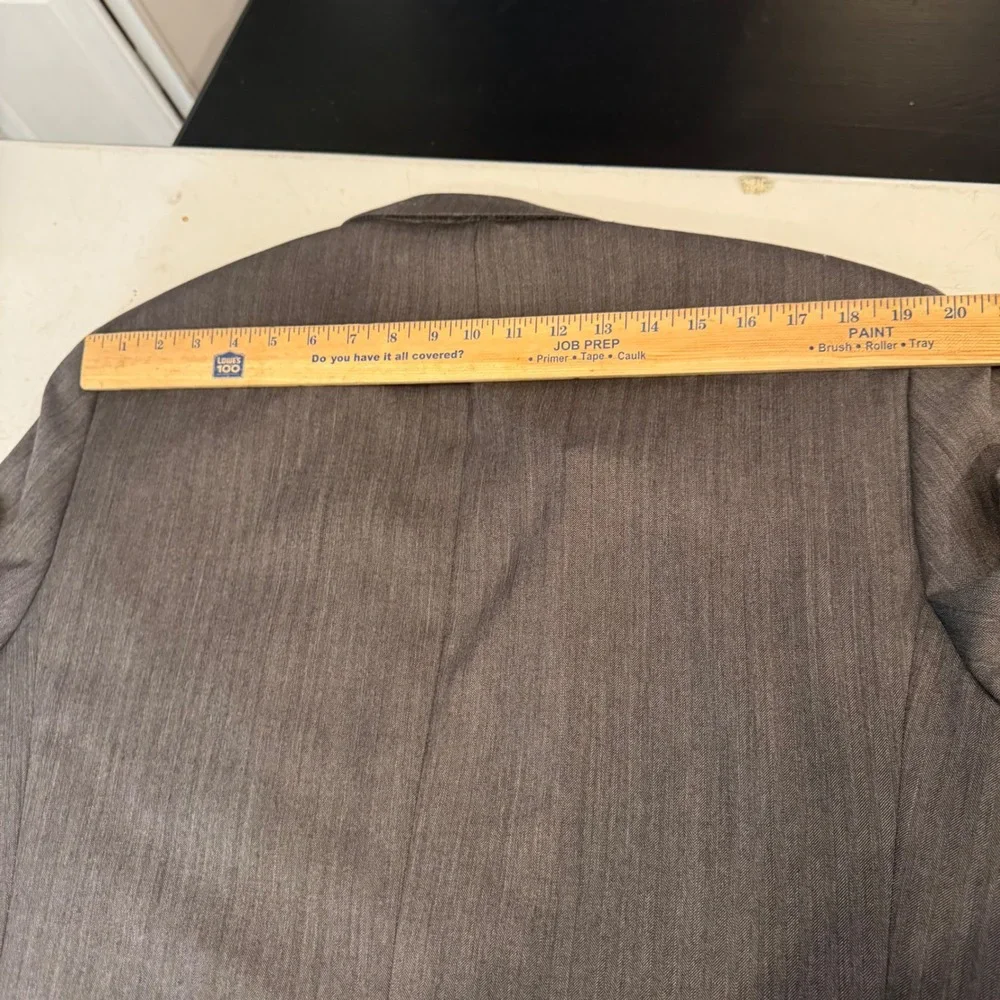 Jos. A. Bank Blazer Mens 41L Grey Herringbone Wool Signature Sport Coat 5450